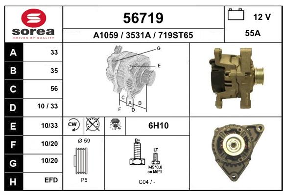 Alternateur SEEAC 3531A