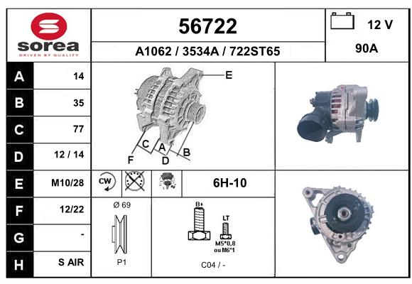 Alternateur SEEAC 3534A