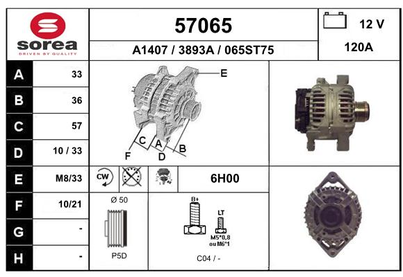 Alternateur SEEAC 3893A