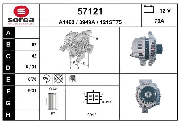 Alternateur SEEAC 3949A