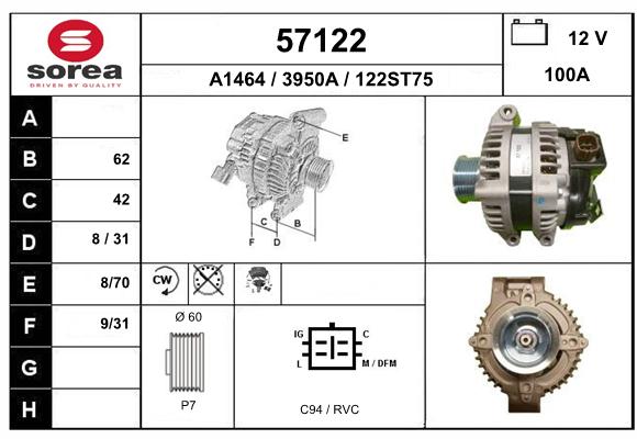 Alternateur SEEAC 3950A