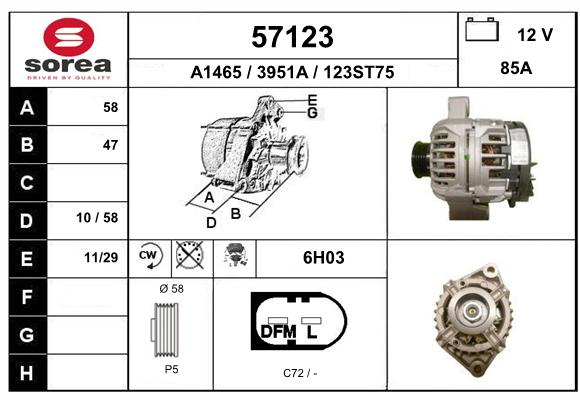 Alternateur SEEAC 3951A