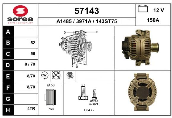 Alternateur SEEAC 3971A