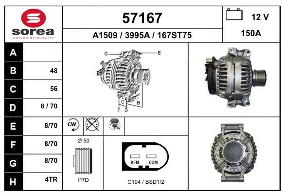 Alternateur SEEAC 3995A