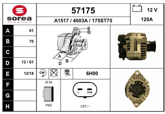 Alternateur SEEAC 4003A