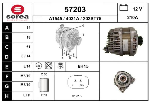 Alternateur SEEAC 4031A