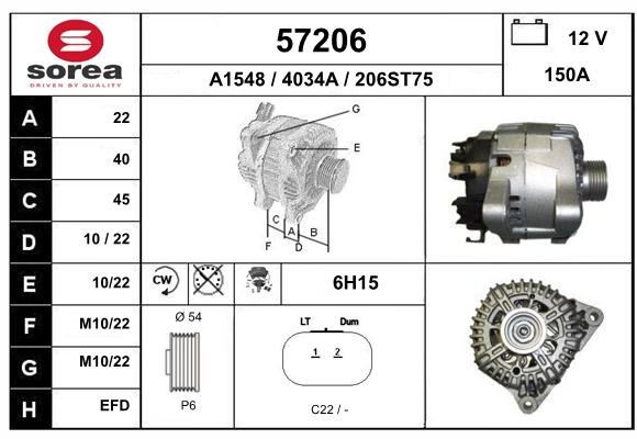 Alternateur SEEAC 4034A