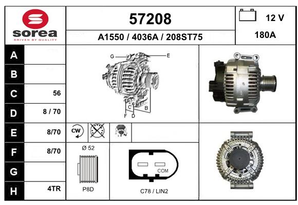 Alternateur SEEAC 4036A