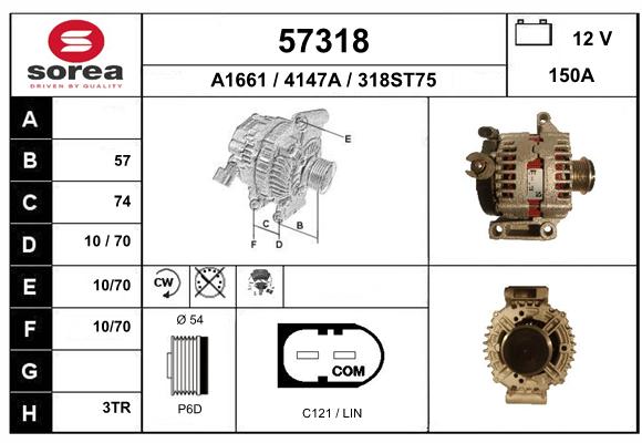 Alternateur SEEAC 4147A