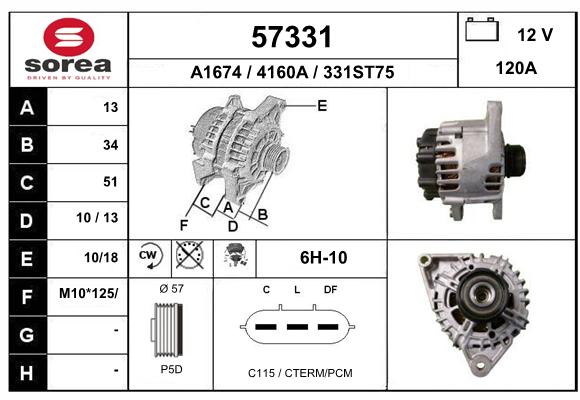 Alternateur SEEAC 4160A