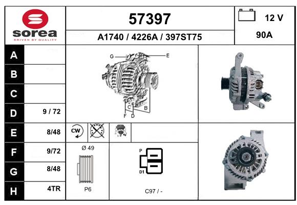 Alternateur SEEAC 4226A