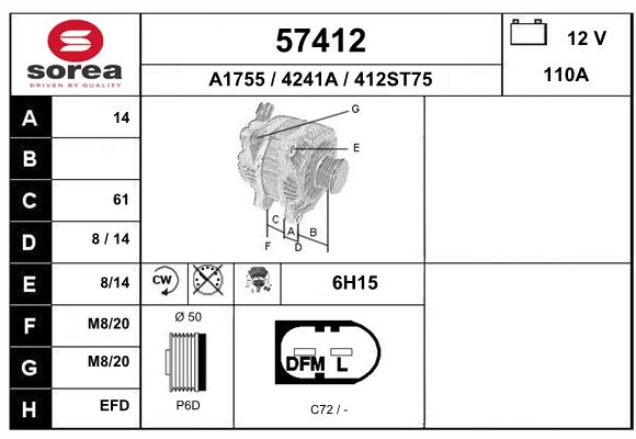 Alternateur SEEAC 4241A