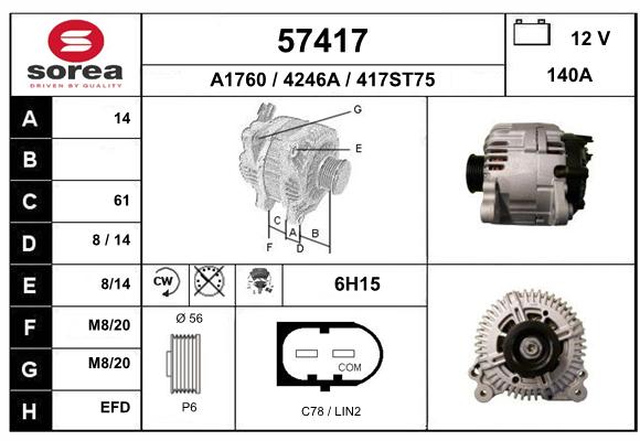 Alternateur SEEAC 4246A