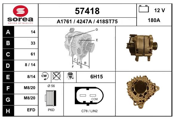 Alternateur SEEAC 4247A