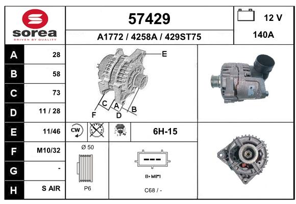 Alternateur SEEAC 4258A