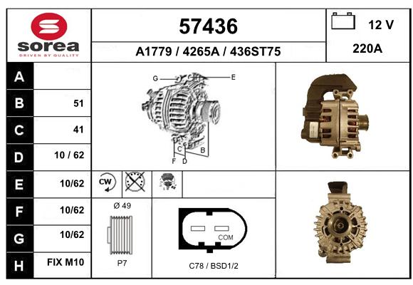 Alternateur SEEAC 4265A