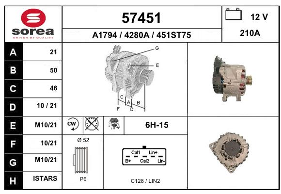 Alternateur SEEAC 4280A