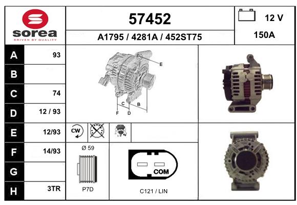 Alternateur SEEAC 4281A