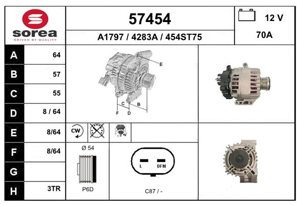 Alternateur SEEAC 4283A