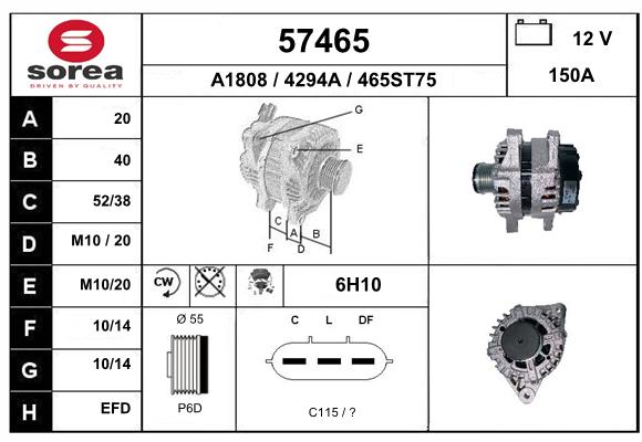 Alternateur SEEAC 4294A