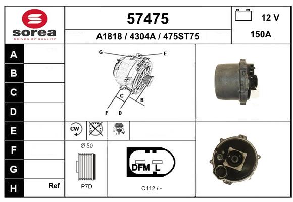 Alternateur SEEAC 4304A