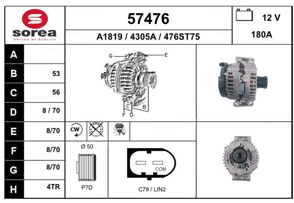 Alternateur SEEAC 4305A