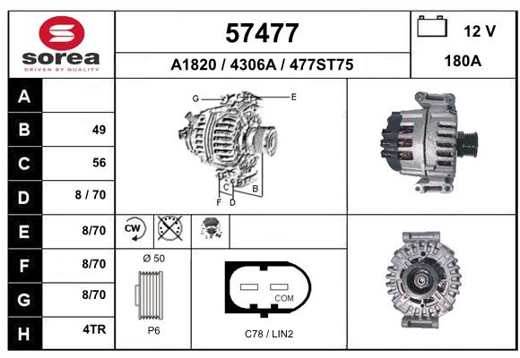 Alternateur SEEAC 4306A