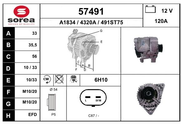 Alternateur SEEAC 4320A