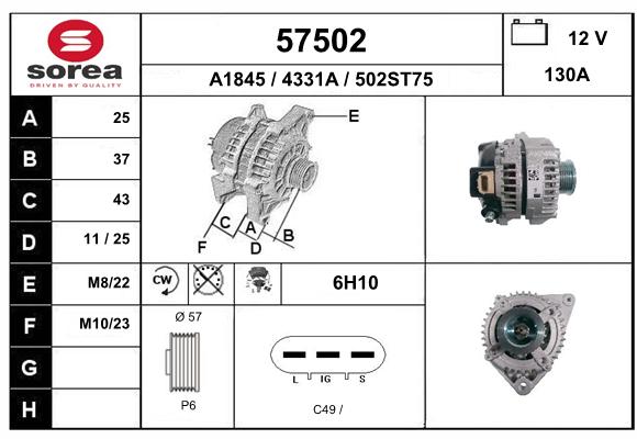 Alternateur SEEAC 4331A