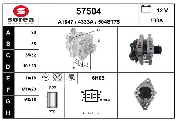 Alternateur SEEAC 4333A