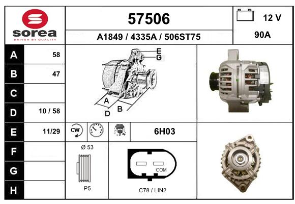 Alternateur SEEAC 4335A