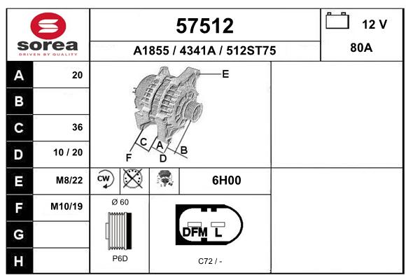 Alternateur SEEAC 4341A