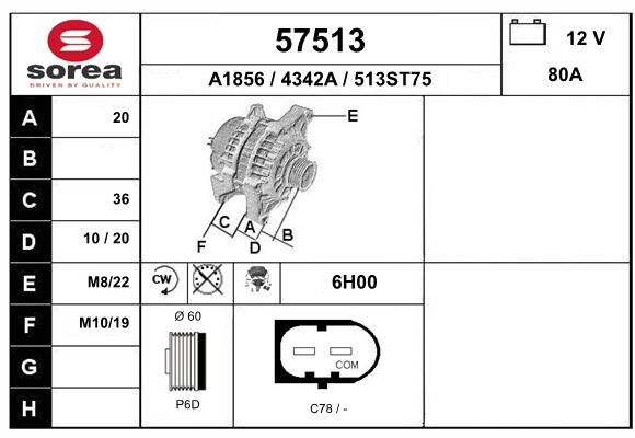 Alternateur SEEAC 4342A