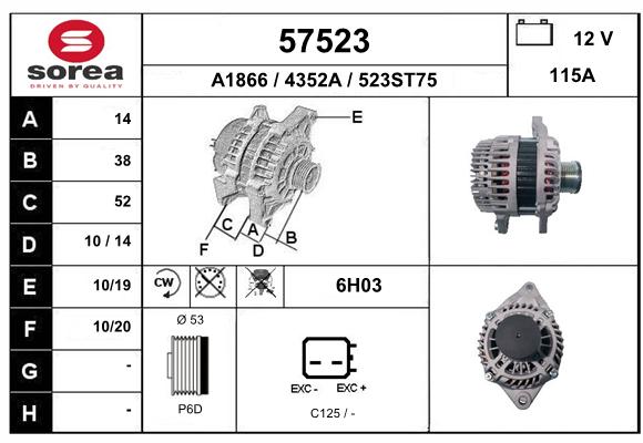 Alternateur SEEAC 4352A