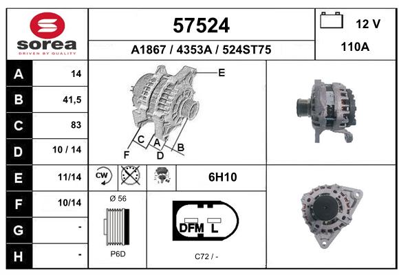 Alternateur SEEAC 4353A