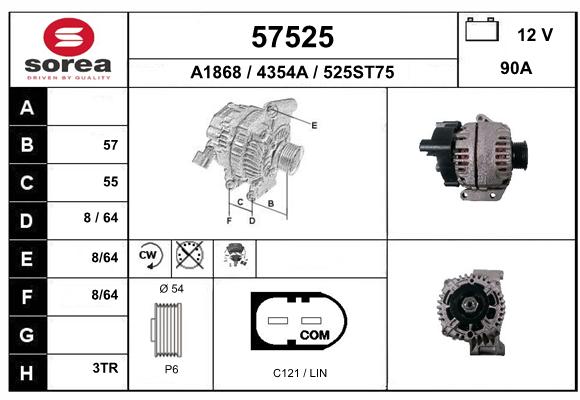 Alternateur SEEAC 4354A