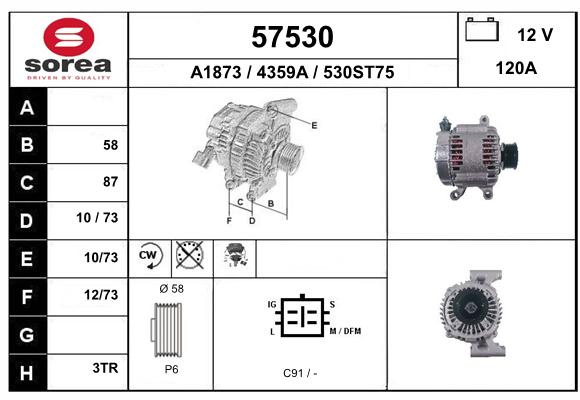 Alternateur SEEAC 4359A