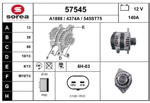 Alternateur SEEAC 4374A