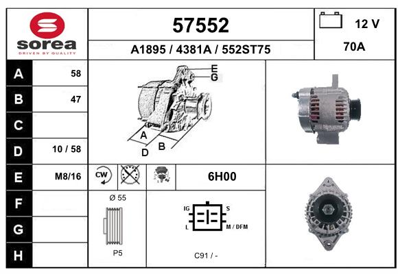 Alternateur SEEAC 4381A