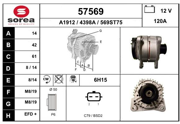 Alternateur SEEAC 4398A