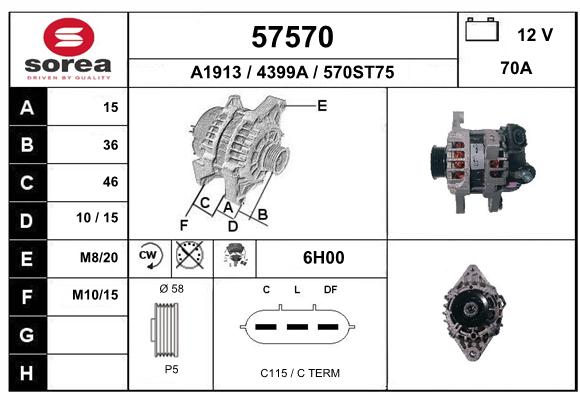 Alternateur SEEAC 4399A