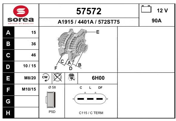 Alternateur SEEAC 4401A