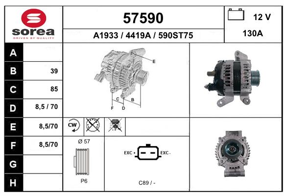 Alternateur SEEAC 4419A