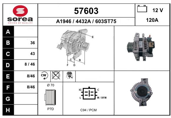 Alternateur SEEAC 4432A