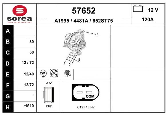 Alternateur SEEAC 4481A