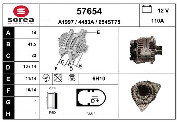 Alternateur SEEAC 4483A