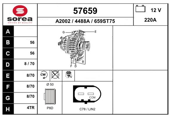 Alternateur SEEAC 4488A