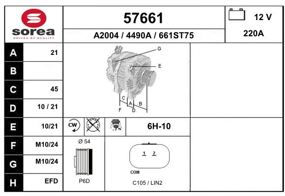 Alternateur SEEAC 4490A