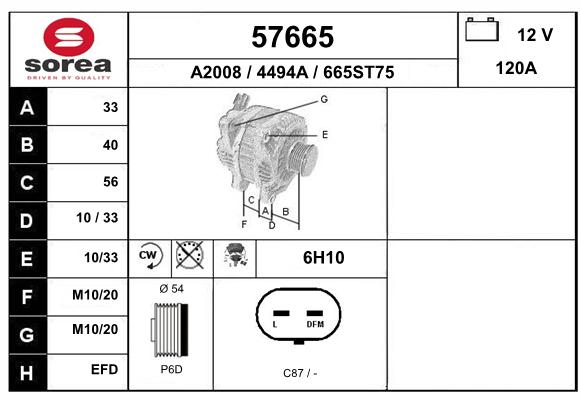 Alternateur SEEAC 4494A