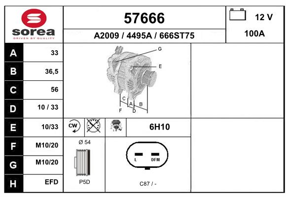 Alternateur SEEAC 4495A